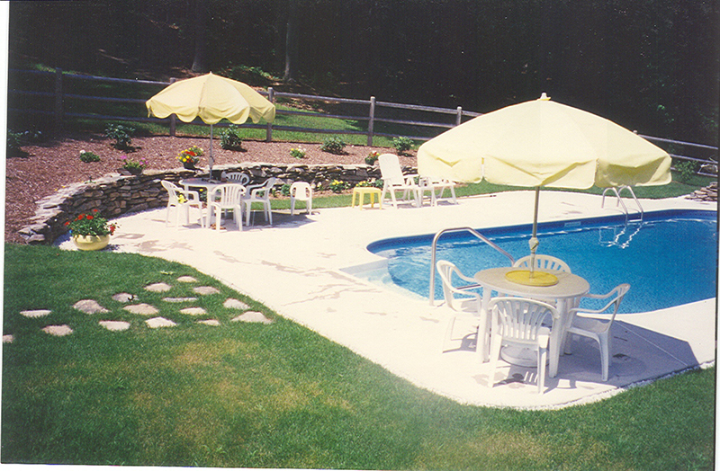 Swimming pool and hand finished concrete project example 205